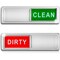 Clean Dirty Dishwasher Sign - Sleek Design - Kitchen Gadgets - Heavy Duty Magnet With Optional Stickers